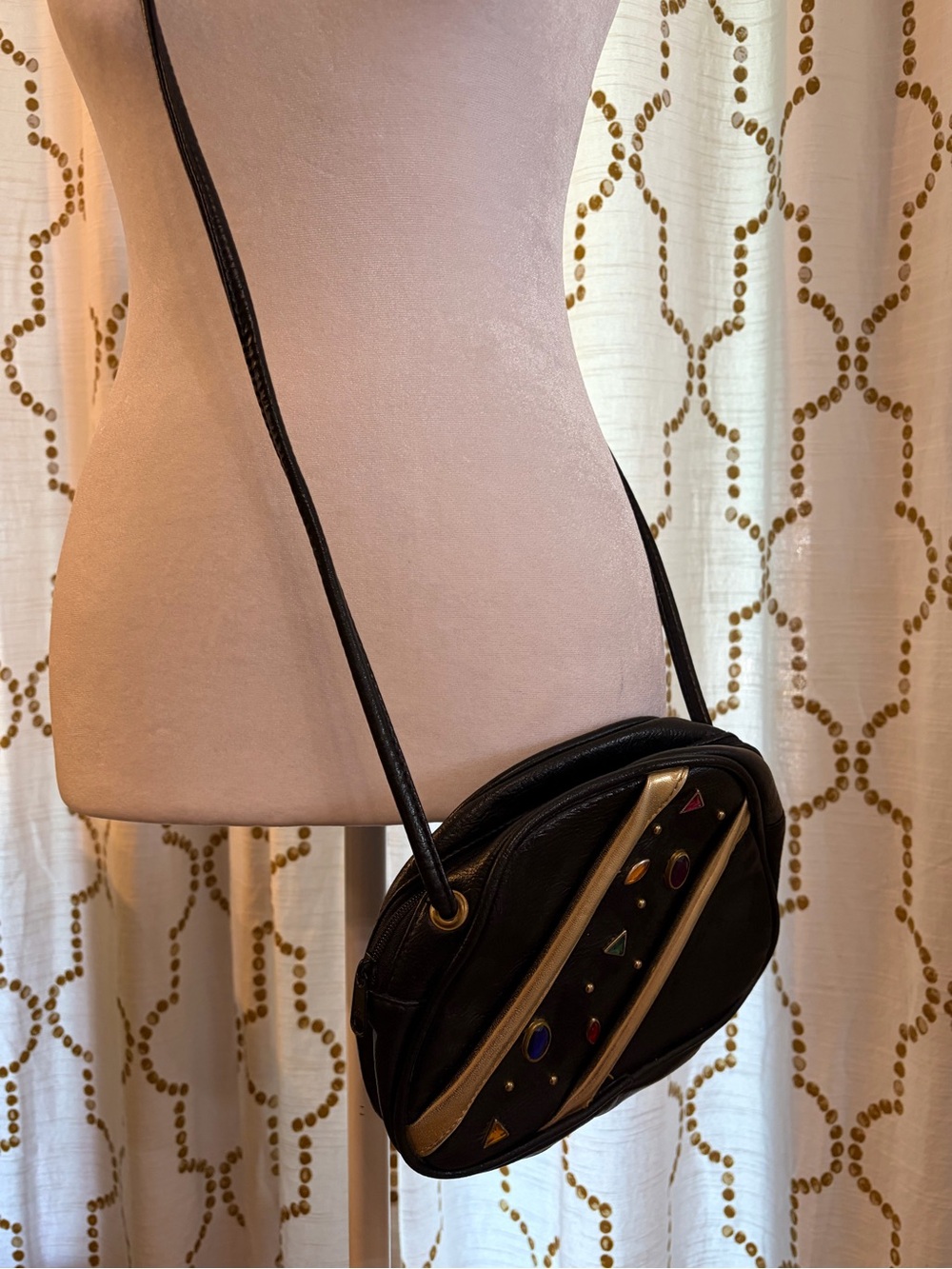 Vintage 90s Crossbody Gem Purse - Picture 5 of 8